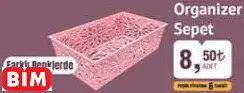 ORGANİZER SEPET